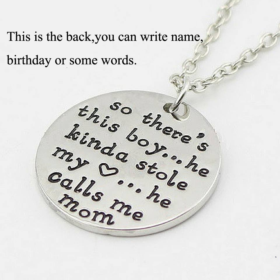 Personalizar Collar de Foto Redonda Forma